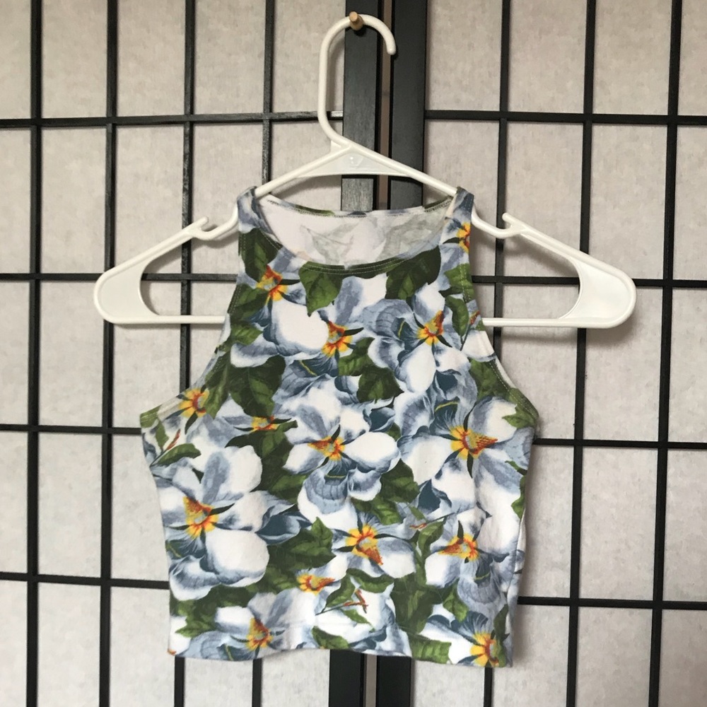 American Apparel Floral Crop Top